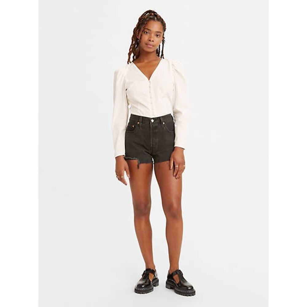 Levi’s Women’s 501 Original Fit High Rise Jean Shorts - Lunar Black Size 25 NWT